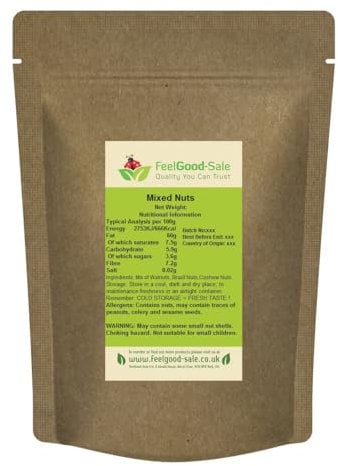 1kg Premium Fresh Mixed Nuts (Brazils, Cashews, Walnuts) (1kg)