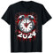 Blutspritzer-Uhr 80er Jahre Slasher Horror Silvester 2024 T-Shirt