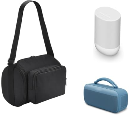Tragetasche für Sonos Move2/Sonos Move Tragbarer Bluetooth-Lautsprecher, Soundbar, Aufbewahrungstasche zur Aufbewahrung von kabellosen Ladegeräten, stoßdämpfende Baumwolle, schützt beim Wandern,