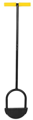 XHTLLO Coupe-Bordure De Pelouse, Coupe-Bordure en Demi-Lune avec Poignée en T, Coupe-Bordure De Jardin à Grande Plate-Forme De Pied, Outil de Bordure de Pelouse Manuel, Coupe-Bordure en Dents De Scie