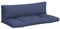 vidaXL Palettenkissen 2 STK., Sitzkissen mit PP-Hohlfasern, Rückenkissen für Gartenmöbel Wohnzimmer, Sitzpolster Palettenauflage, Marineblau Oxford-Gewebe