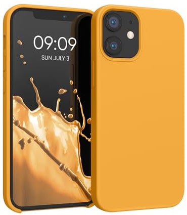 kwmobile Carcasa Compatible con Apple iPhone 12 Mini Funda - Case TPU y Silicona antigolpes - Apto Carga inalámbrica - Mango