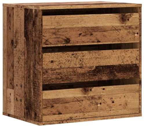 vidaXL Kommode Altholz-Optik 60x41x58 cm Holzwerkstoff