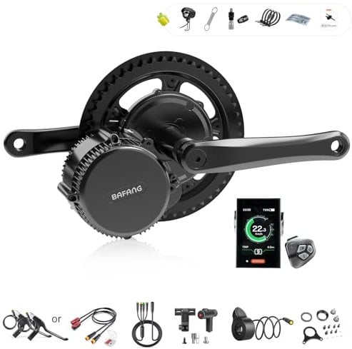 Bafang BBS02B Mid Drive Kit G340 48V 750W Mid Motor Electric Bike Conversion Kit with 52V 20Ah Downtube Battery DPC18 Display & 44T Chainring BB68-73mm Ebike Conversion Kit for Mountain Bike