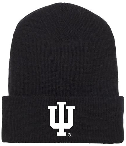 J2 Sport Erwachsene Collegiate Beanie - Unisex NCAA Knit Hat, Schwarz, Einheitsgr��e