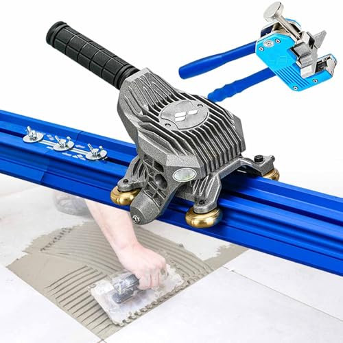 vnmudzeo Professioneller Fliesenschneider Aus Aluminiumlegierung, Spurabstand Der SchneidräDer 11 Mm, SchnittstäRke 4-18 Mm, 87 90 120 150 Hand-Felsplatten-SchneidegeräT,3M