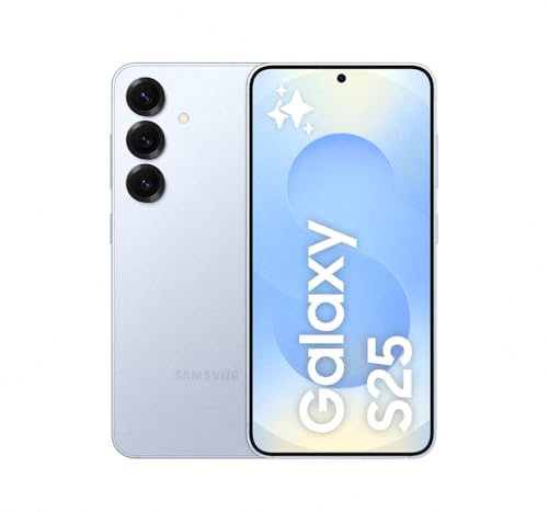 Samsung Galaxy S25 256GB Teléfono Móvil con IA, Galaxy AI, 12GB RAM, Cámara 50MP, Dual SIM, IP68, Garantía del Fabricante 3 Años + 1 Año Extra, Color Azul (Versión Española)