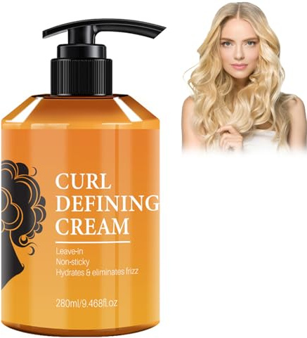 Eazerom 12 Crème Fouettée Acticurl Définit et Nourrit Tous Types de Boucles, Volumisante 280ml