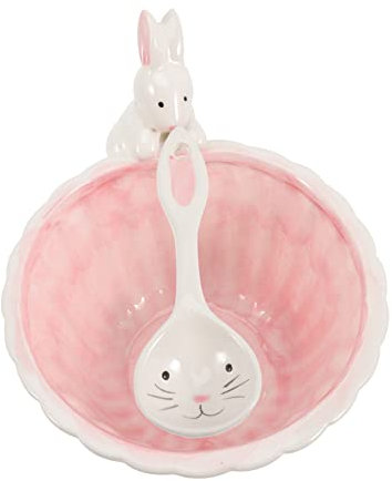 KOCKSHION 1satz Kerntyp Süßer Keramik-rabbit-schüssel Für Snacks Desserts Und Für Frühstück Und Kreative Tischdekoration