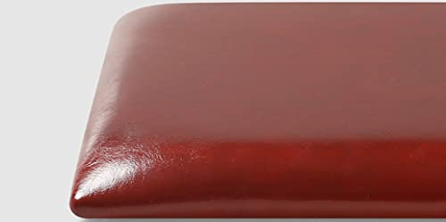 Stuhl-Hocker-Kissen, Leder-Sitzkissen, Möbelpolsterung, langlebiges, rutschfestes Stuhlpolster(Cherry Red,35 * 35cm)