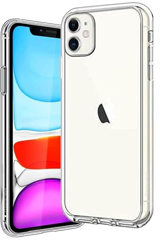 TECHTRENCH Case for iPhone 11 6.1-Inch, Non-Yellowing, Drop Protection, Shockproof Phone Cover, Anti-Scratch Clear Back (Clear)
