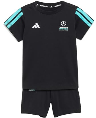 adidas Unisex Kids MERCEDES-AMG PETRONAS FORMULA 1 TEAM DNA BABY KURZARM-JOGGINGANZUG