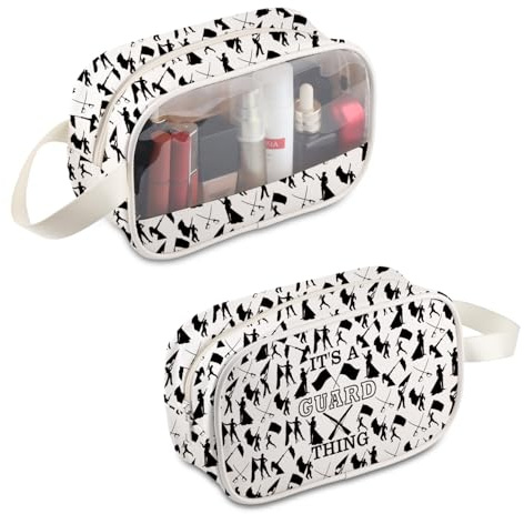 PLITI Color Guard Makeup Bag It’s a Guard Thing Travel Pouch Winter Guard Lover Gift Flag Girl Gift Winterguard Mom Gifts (Guard Thing MBU)