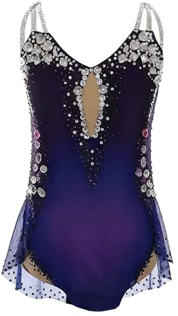 Zagitova Body Da Ginnastica Ritmica Con Strass For Ragazze, Abbigliamento Sportivo For Ginnastica Acrobatica