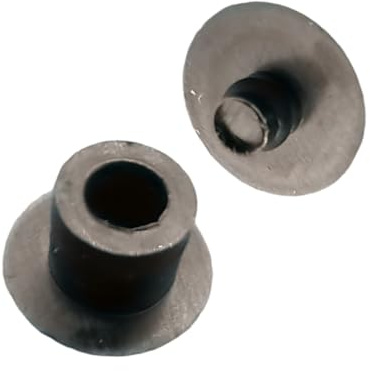 Clips, Schnappknöpfe aus Kunststoff (Nylon 6.6), nicht zu öffnen, um Proben, Broschüren, Karten ohne Kleben fest zu verbinden - 6 x 2,2 - Schwarz - 100 Stück - Plastic Hardware Store