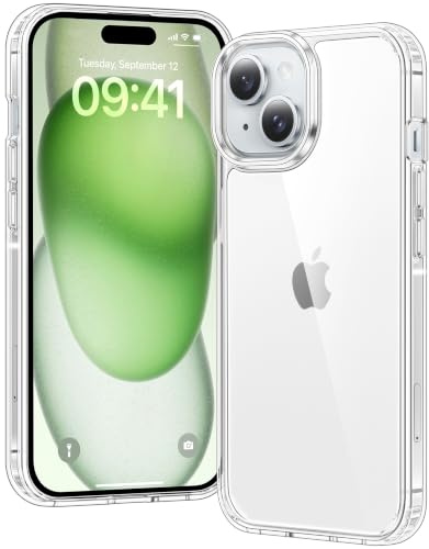 Voyahülle Hülle für iPhone 15 Plus Hülle, Anti-Vergilbung Transparent Handyhülle Stoßfest Schutzhülle, Premium Kratzfeste Case für iPhone 15 Plus -Durchsichtig