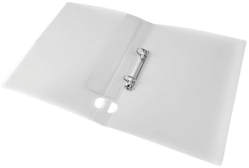 Q-Connect KF02487 Ringbuch - A4, 2-Ring, Dürchmesser 25 mm, klar
