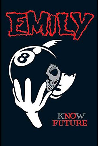 Emily The Strange - 8 Ball - Poster Gothic - Grösse 61x91,5 cm + 2 St Posterleisten Kunststoff 62 cm schwarz