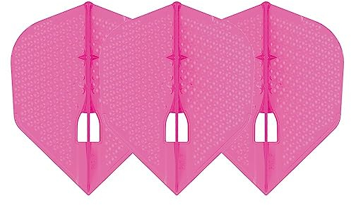 PerfectDarts 1 Set L Style Champagne Dart Flights Shape DIMPLE Pearl PINK