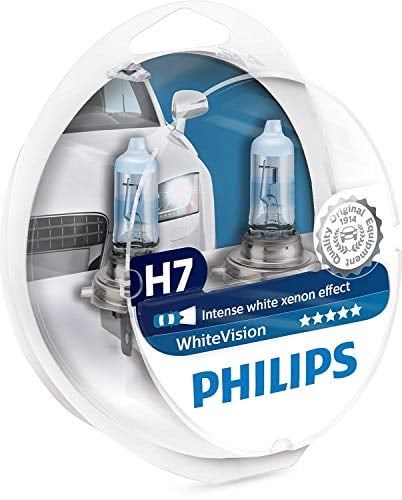 Philips WhiteVision Xenon-Effekt H7 Scheinwerferlampe 12972WHVSM, 2er-Set