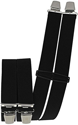 Harrys-Collection Herren Hosenträger 2 Größen großer Farbauswahl, Größen:130 cm, Farben:schwarz