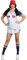 Dreamgirl Damen Übergröße Grand Slam Sportlich Baseball Kostüm, multi, 1X/2X