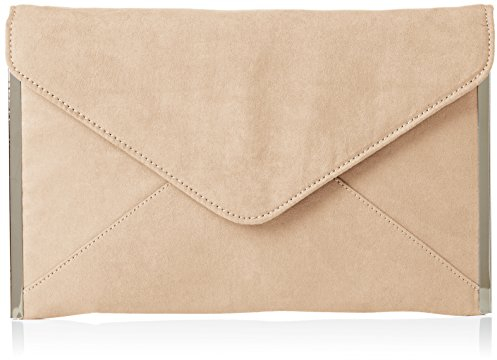 SwankySwans Damen Louis Wildleder Slim Umschlag Party Ball Clutch Kupplung, beige - Beige (Nude) - Größe: One Size
