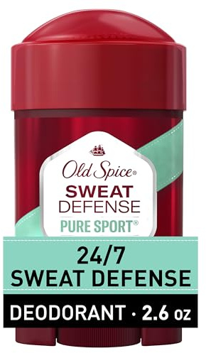 Old Spice Sweat Defense Antiperspirant & Deodorant for Men, 24/7 Ultimate Sweat Protection, Long Lasting Scent, Soft Solid, Pure Sport Scent, 2.6 oz