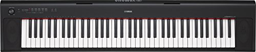 YAMAHA NP-32 Piaggero Slimline tragbare Tastatur, Schwarz