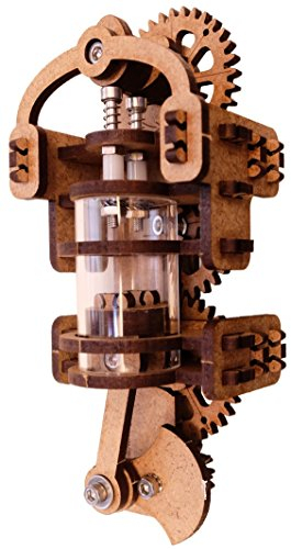 YouMake Viertaktmotor Holzbausatz - Klebefrei - Umweltfreundliche und Soziale Produktion aus Deutschland - Mit Montagewerkzeug - Kostenlose Ersatzteile!