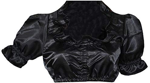 German Wear Dirndlbluse Trachtenbluse Bluse auch für Gastronomie Dirndl schwarz, Größe: 36