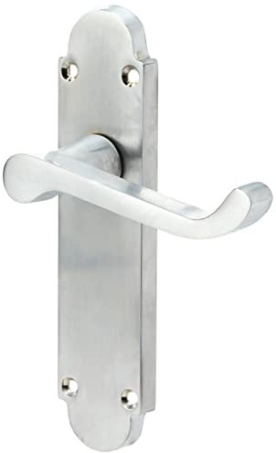 Jedo 253004 epsom door handle latchset 170mm x 40mm satin chrome from e-hardware