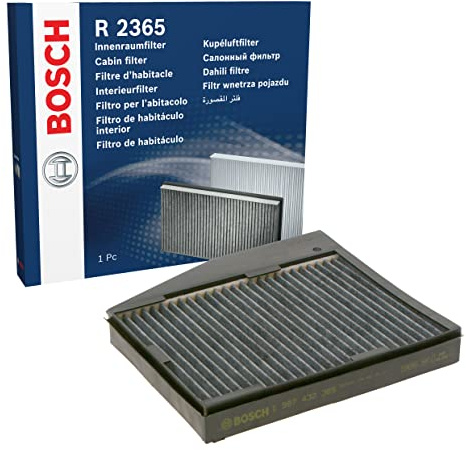 Bosch R2365 Activated Carbon Cabin Filter - Replacement Filter | Against Unpleasant Smells, Pollen and Dust for Cleaner Air Inside the Vehicle