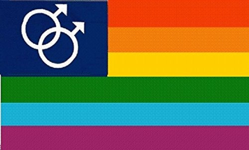 U24 Fahne Flagge Regenbogen Gay Schwul 90 x 150 cm