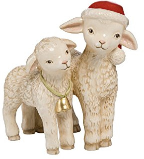 Goebel Weihnachten Schäfchenpaar Bunt