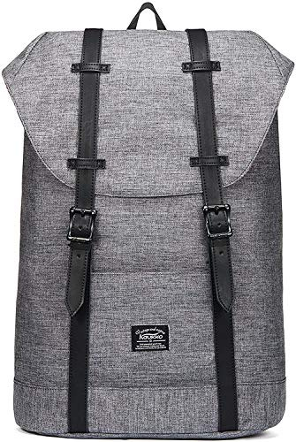 KAUKKO Rucksack Damen Herren Schön und Praktisch Daypack für Schule, Uni, Beruf und Freizeit mit 14 Laptopfach Tasche für den Alltag,18L