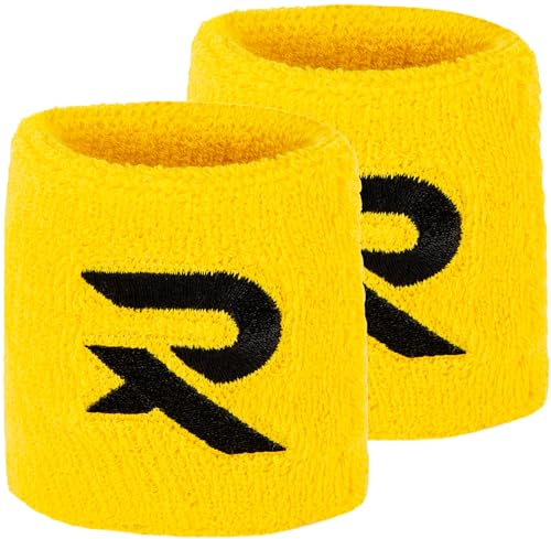 Raquex Baumwoll Armbänder - Weiches, dehnbares Baumwollmaterial. 8 cm oder 13 cm breit. Sport-Schweißbänder für Männer und Frauen 7 Farben zur Auswahl