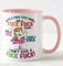 Vixar Mug rose licorne avec un... here swaering Tasse à café thé cadeau d'anniversaire 325 ml