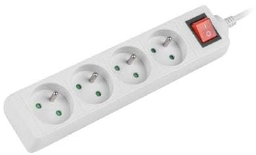 Lanberg Laterne, 1,5 m, gebogen, 4 x 230 V, PL with Circuit Breaker