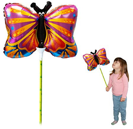 Ballooniacs - Schmetterling luftgefüllt Tierballon von Deluxebase. Eine farbenfrohe und wiederverwendbare aufblasbare Geburtstagsfeier Dekoration für Kinder