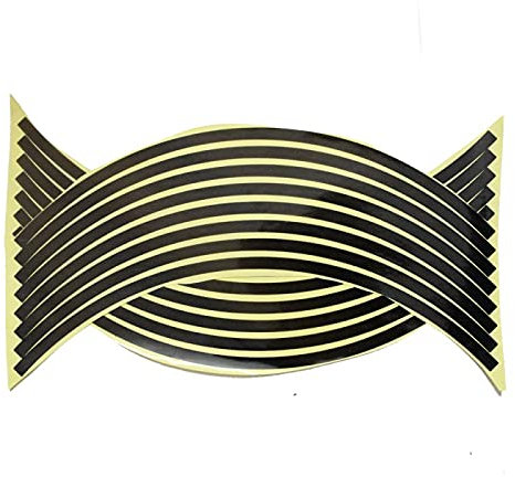 Motorradreifen 1 Satz Vorder- und Hinterkante Außenfelge Aufkleber Rad Aufkleber Reflektierend, Für Suzuki B-King