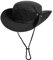 Herren-Safari-Sonnenhut mit verstellbarem Riemen, Baumwolle - Schwarz - X-Large