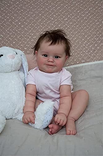 N/A 50Cm Bebe Reborn Babypuppe Lebensleine Neugeborene Mädchen Baby Soft Touch Maddie Mit Handwurzelhaarig Hohe Qualität Handgemachte Kunst Puppe