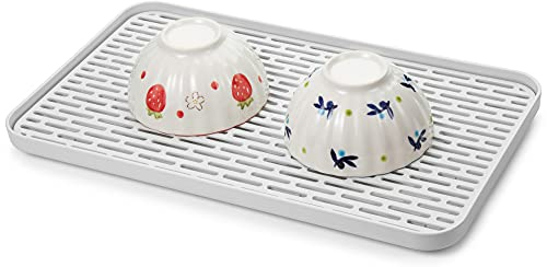 Lonian Bandeja de Drenaje de 2 Niveles, escurridor de Platos, Bandeja de té para Tazas, Frutas