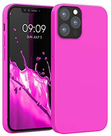 kwmobile Handyhülle für iPhone 12 Hülle/iPhone 12 Pro Hülle - Silikon Handy Case - weiche Oberfläche - kabelloses Laden - Magenta