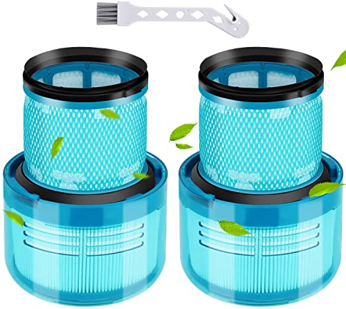 Rebirthcare 2 Pezzi V15 Detect Filtro per Dyson V15 V11 SV14 SV17 SV22 Detect Absolute Complete Animal Extra Pro Torque Drive Aspirapolvere Filtri di Ricambio, Sostituire No.DY-970013-02