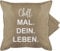 Shirtracer Kissenbezug - Statement - Chill Mal Dein Leben Teenager - 50 x 50 cm - Beige - bezug sprüche chill. mal. Couch Kissen Chills sofakissenbezug Mein kissenhülle lustige Sofa