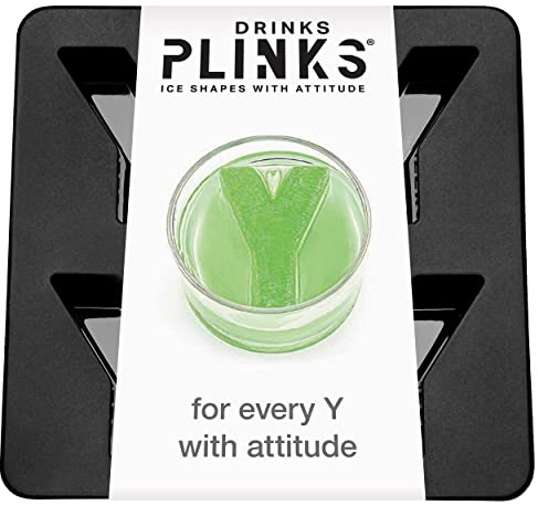 DRINKSPLINKS Silicone Ice Cube Mold Tray - Custom Letter Y. Personalized Monogram Big Ice Cube Molds for Whiskey, Bourbon, Cocktails, and Customized Gifts with Initials. Alphabet Mold for Every Name.