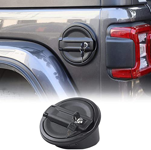 CKPEOR Tankdeckelabdeckung, abschließbarer Tankdeckel für Jeep Wrangler JL & Unlimited 2018-2020 Sport Rubicon Sahara 2-Türer 4-Türer