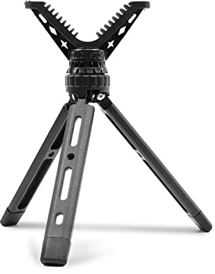BZTAC Portable Shooting Tripod Gun Rifle Pistol Shooting Rest for Table Bench Shooting Range, All Aluminum Construction Compact Mini Rapid Pocket Shooting Stick Stand with 360° Rotation V Yoke Holder